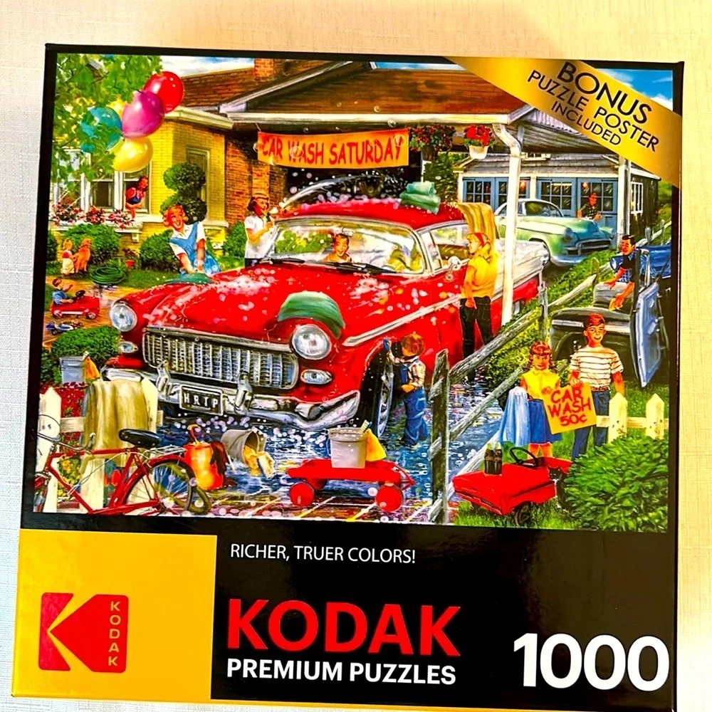 1,000 Piece Kodak Car Wash Saturday Puzzle
